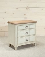 Millbrook 3 Drawer Nightstand on carpet