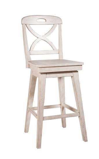 Millbrook X Back Swivel Bar Stool Cream Front